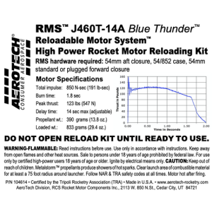 AeroTech J460T-14A RMS-54/852 Reload Kit (1 Pack) - 104614