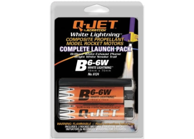 Quest Q-Jet™ B6-6W White Lightning Complete 2-Motor Launch Pack - Q6124