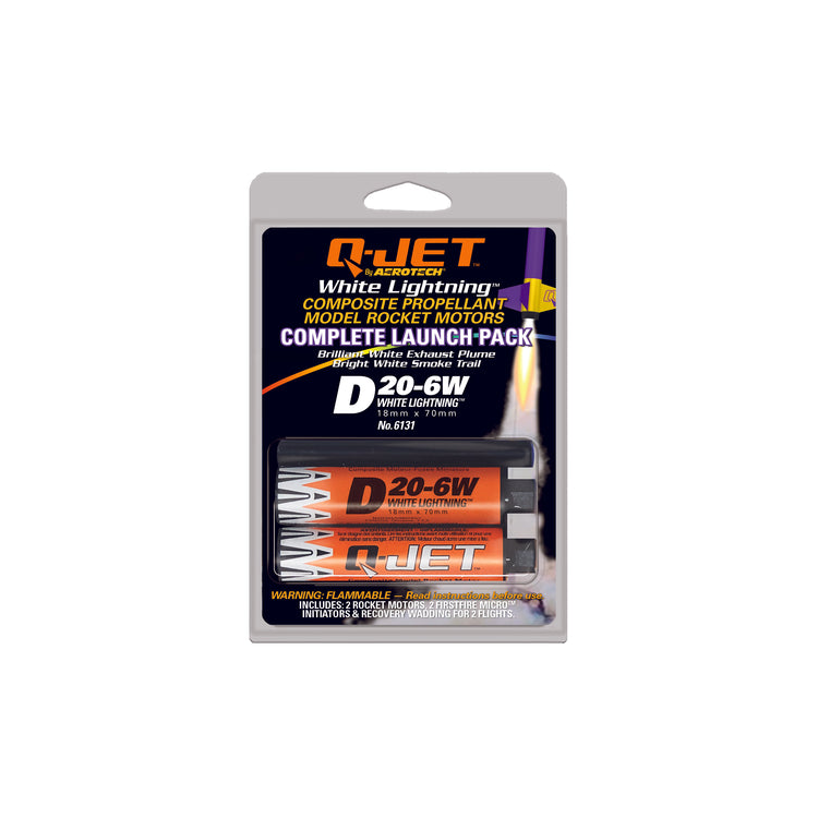 Quest Q-Jet™ D20-6W White Lightning Complete 2-Motor Launch Pack - Q6131