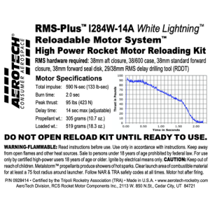 AeroTech I284W-14A RMS-38/600 Reload Kit (1 Pack) - 0928414