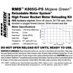 AeroTech K805G-PS RMS-54/1706 Reload Kit (1 Pack) - 11805P