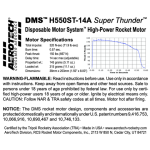 AeroTech H550ST-14A RMS-38/360 Reload Kit (1 Pack) - 085515