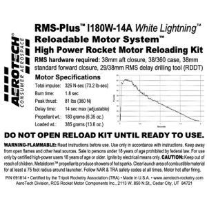 AeroTech I180W-14A RMS-38/360 Reload Kit (1 Pack) - 091814