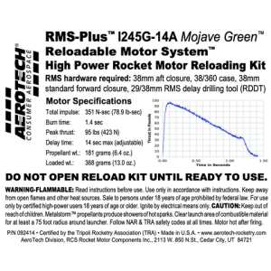 AeroTech I245G-14A RMS-38/360 Reload Kit (1 Pack) - 092414