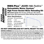 AeroTech J825R-14A RMS-38/1080 Reload Kit (1 Pack) - 108214